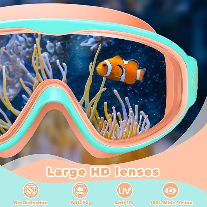 Keary 2 Pack Kids Swim Goggles for 3-15 UV Protection Anti-Fog Pool Water Swimming Goggles For Boys Girls Youth Toddler