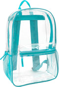 Trail maker Clear Backpack Heavy Duty with Padded Straps, Side Pockets for Kids, Boys, Girls, School, Stadium Approved Events