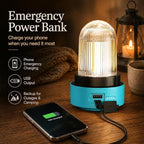 HOMY Rechargeable Camping Lantern, USB-C Dimmable Warm Light, IPX4 Waterproof, Emergency Lantern for Power Outages, Camping, Hiking
