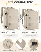 coofay Large Travel Backpack For Women Men Airline Approved Carry On Backpack Flight Approved Waterproof Sports Luggage Backpack Casual Daypack Hiking Backpack