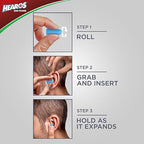 HEAROS Xtreme Foam Earplugs, 33dB NRR Ear Plugs, 100 Pairs, Foam Ear Plugs Noise Reduction & Hearing Protection