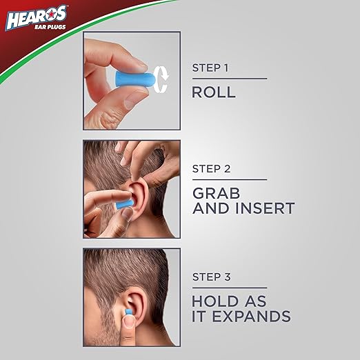 HEAROS Xtreme Protection Foam Ear Plugs, 33dB NRR 33, 200 Pairs (Blue)