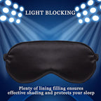 LERSVICVIL Sleep Masks 4 Pack Silky Eye Cover Soft Satin Blindfold Elastic Strap Night Eye Shade for Women Men