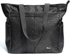 ESVAN Original Floral Tote Bag Large Shoulder Bag with Multi Pockets for Gym Travel Beach Daily Bags