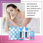 Bath & Body Care Travel Set - Home Spa Set with Body Lotion, Shower Gel and Fragrance Mist, Personal Body Care Travel Set (City of Love)