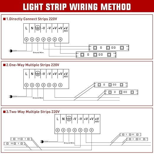 Nilight AC 110V/220V to DC 12V Voltage Converter 50A 600W Switching Power Supply Adapter Transformer Low Voltage Output LED Driver for LED Strip Light Radio CCTV Camera Security Video System