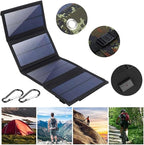 USB Solar Charging Panel - Camping Solar Panel Charger, Travel Solars Bank with USB Output | Compact Solars Charger, Outdoor Hiking Stellar Charging Device for Picnic, Backpacking, Fishing Trips