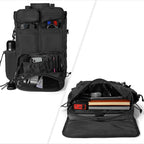 Tactical Briefcase,17.3 Inch Military Laptop Messenger Bag Shoulder Crossbody Bag Handbag for Men (17.3''Black)