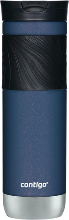 Contigo Byron 2.0 Stainless Steel Travel Mug with Snapseal Lid and Grip, 24oz, Midnight Berry, BPA Free and Leak Proof