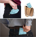 Passport Holder, Passport Cover with Credit Card Slot and Boarding Pass Slot Combo, Passport Wallet Case Book Travel Must Have, RFID Blocking Leather Travel Accessories, Light Blue