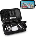 Beach Electronic Organizer Tech Accessory Pouch Electronic Accessories Carry Case Storage Bag for Cable Cord SD Card Travel Bag Cable Organizer