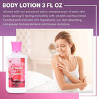 Bath and Body Care Travel Set - Home Spa Set with Body Lotion, Shower Gel and Fragrance Mist, Personal Body Care Travel Set for Birthday Christmas New Year Gifts(Japanese Cherry Blossom)