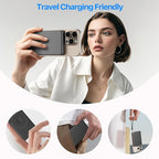 JUOVI Magnetic Wireless Power Bank Ultra-Slim 5000mAh Portable Charger 20W PD Fast Charging Mini Battery Pack with USB-C Cable Compatible for Magsafe Airpods i-Watch iPhone 16 15 14 Series (Black)