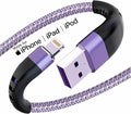 Essri for Phone Charger Cord 6 FT 2Pack,USB to Lighting Cable 6 Feet, Nylon Braided Long Charging Cable 6 Foot Compatible with iPhone 14/13/12/11/X/XS/XR/12/Pad Mini Air - Purple