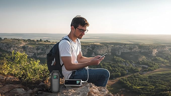 Case Compatible with Anker Prime 27,650mah Power Bank 250w, Laptop Phone Computer Battery Chargers Travel Carrying Holder for Portable Charger Fast Charging &USB Cables, Adapters (Bag Only)