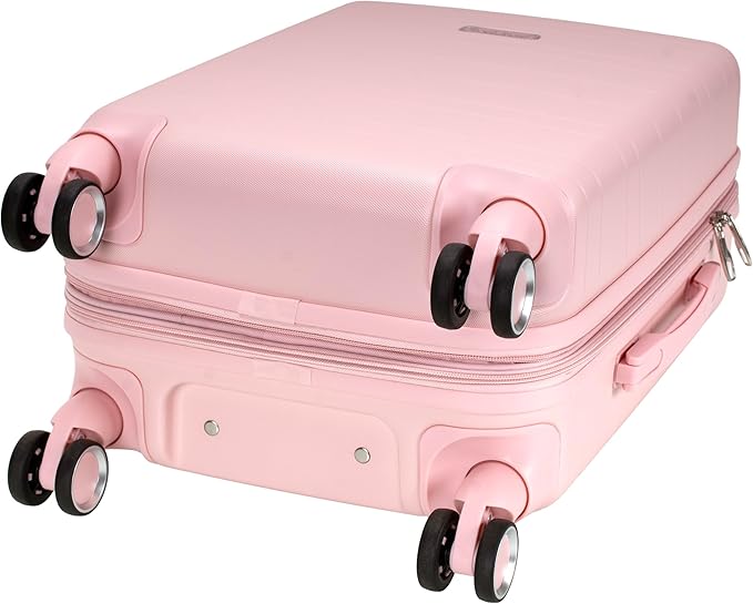 Rockland Palm Beach Hardside 20" ABS Carry On, Pink