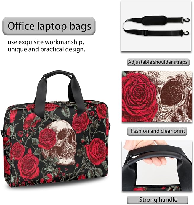 Cute Laptop Shoulder Bag for Women Men, Computer Laptop Bag Laptop Sleeve Case Laptop Satchel Briefcase Carrying Bag QA-1