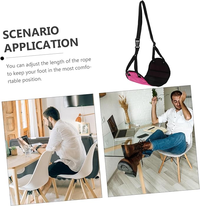 Airplane Foot Rest Hammock Breathable Travel Footrest for Airplane Train Office and Home Lightweight Portable Support for Relaxing Feet Long Trips