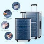 3 Pieces Thicken Clear Luggage Cover Protector with Tag Pocket, 20" 24" 28" PVC Luggage Covers for Suitcase Waterproof Dustproof Anti-scratch Travel Suitcase Covers Case for Wheeled Luggage