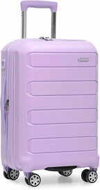 Traveler's Choice Pagosa Hardshell Expandable Luggage with Spinner Wheels, Lavender, 22-Inch Carry-on