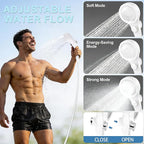 Portable Shower for Camping with 7800mAh Battery - 3 Spray Modes, IPX8 Waterproof & Strong Suction Shower Pump for Outdoor Hiking, Beach Travel, RV, Pet Bathing & Gardening