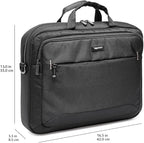 Amazon Basics 15.6 in Laptop Bag with Shoulder Strap and Handle, Large Capacity, Spacious Compartments, Black