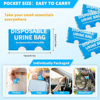 Disposable Urine Bag for Travel - 900ML Portable Pee Bags for Women Men 8/12/20/24/28 PCS Emergency Vomit Bags Urinal Toilet for Car Camping, Road Trip,Traffic Jam, Pregnant, Kid, Patient
