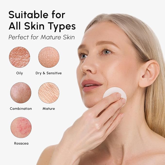 MAREE Glycolic Acid Pads – Toner Pads for Face Cleansing – Exfoliating Pad with Tea Tree Oil, Salicylic Acid & Vitamins E, B3, B5 – Acne Clearing, Skin Pore Resurfacing & Radiance Device - 80 Count