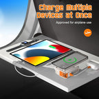 P05 Magnetic Portable Charger, 6-in-1 Power Bank with AC Wall Plug Built in Cable,10000mAh Wireless PowerBank Travel Essentials 22.5W Fast Charging for iPhone,Samsung,Andriod,Small Portable Charger