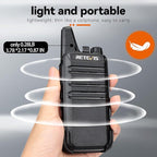 Retevis RT22 Two Way Radio Long Range Rechargeable,Portable 2 Way Radio, USB-C Charging, Handsfree Walkie Talkies for Adults Cruise Hiking Camping(4 Pack)