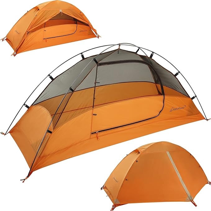 Clostnature Lightweight Tent for Backpacking - 1/2/3/4 Person Ultralight Backpacking Tent, Waterproof Easy Setup Camping Tent, Hiking Tent for Outdoor, Hiking and Mountaineering