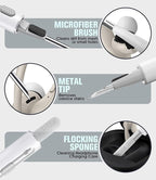 8 Pairs Ear Tips for Beats Powerbeats Pro/Beats Flex/Beats X with Cleaning Kit, Soft Silicone Fit in Case Replacement Tips for Beats Powerbeats Pro/Beats Flex/urBeats - White