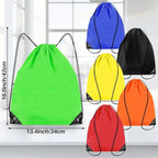 6PCS Drawstring Backpack - Drawstring Gym Bag Waterproof Bags Bulk String Backpack Sports Cinch Bags String For Gym, Sports, Storage, Travel, Camp, Sturdy and Durable