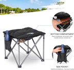Bolosy 2 Pack Camping Stool with Removable Padded Folding Outdoor Stool Camping Stool Padded Oversized Ottoman Camping Chair Foot Rest Camp Stool Folding Stools