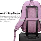 Swissdigital Design Laptop Backpack with USB Charging Port, Travel Backpack Fits 15.6 inches Computer, 31L College School Backpack for Men, Pink Camo | SD803-93