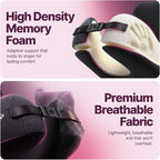 ComfyNap® Versatile Travel Neck Pillow for Airplane [Patented], 9 Positions in 3 Techniques, Plane Pillow with Pure Memory Foam, Travel Pillow with HeadRest Flight Sleep, Travel Essential - Mercury