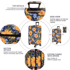 Luggage Cover,Suitcase Covers 19-30 Inch Expandable Anti-Scratch Luggage Protector Flower for Carry on Luggage M 22-24IN