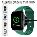 𝟐𝟎𝟐𝟔 𝐔𝐩𝐠𝐫𝐚𝐝𝐞𝐝 for Apple Watch Charger Magnetic Fast Charging Cable [Portable] Magnetic Wireless Charging Compatible with iWatch Series Ultra/10/9/8/7/6/SE/SE2/5/4-[1.5M] Black