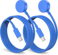 2Pack for Apple Watch Charger Cable, 3FT USB C to Magnetic Wireless Fast i-Watch Charging Cord [Portable], Compatible with iWatch Series Ultra/9/8/7/6/SE/SE2/5/4/3/2 - Blue