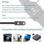 2-Pack 3.3FT Smart Watch Charger Magnetic 2Pin USB Charging Cable for Veryfitpro Letsfit Willful YAMAY SW023 ID205L SW021 ID205U ID205S SW025 Uwatch 3S