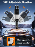 Retractable Car Charger with Retractable Cables (31.5 inch), 4 in 1 Super Fast Car Phone Charger, 2 USB Ports Car Charger Adapter, Compatible with iPhone 15 14 13 12 11 Pro Max, iPad, Pixel