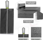 BeeGreen Black Grey Shoe Organizer Set - 6 Pack Shoe Bags For Travel with Zipper Closure and Handle,Stylish and Portable Nylon Shoe Storage for Men and Women's Travel Gifts and Home Storage