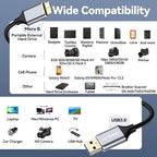 USB 3.0 to Micro B Cable 6ft, External Hard Drive Cord 5Gbps SuperSpeed Data Transfer Nylon Braided for Seagate Toshiba WD My Passport LaCie, SSD, Camera, Brother Mobile Scanner, Laptop, Tablet