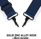 72 inch Shoulder Strap, Universal Replacement Laptop Shoulder Strap with Adjustable Buckles and Metal Hooks for Briefcase Laptop Messenger Bag Crossbody Bag Luggage/Duffel, Blue