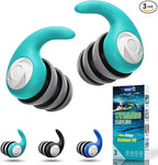 Waterproof Swimming Ear Plugs for Adults - 3 Pairs of Reusable Soft Silicone Swim Earplugs,Perfect for Surfing, Diving,Pool,Showering and Other Water Sports - Keep Water Out and Ear Protection