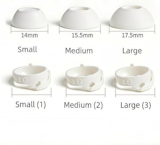 6 Pairs Replacement Ear Tips for Bose QuietComfort Ultra Earbuds (2023) & Bose QuietComfort Earbuds II (2022) - Anti-Slip Silicone Wingtip Covers Eartip-White