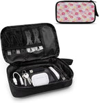 Cherry Blossoms Electronic Organizer Travel Cable Organizer Bag Portable Pouch Electronic Accessories Carry Case for Tech Accessory Phone Power Bank Cable Cord Charger