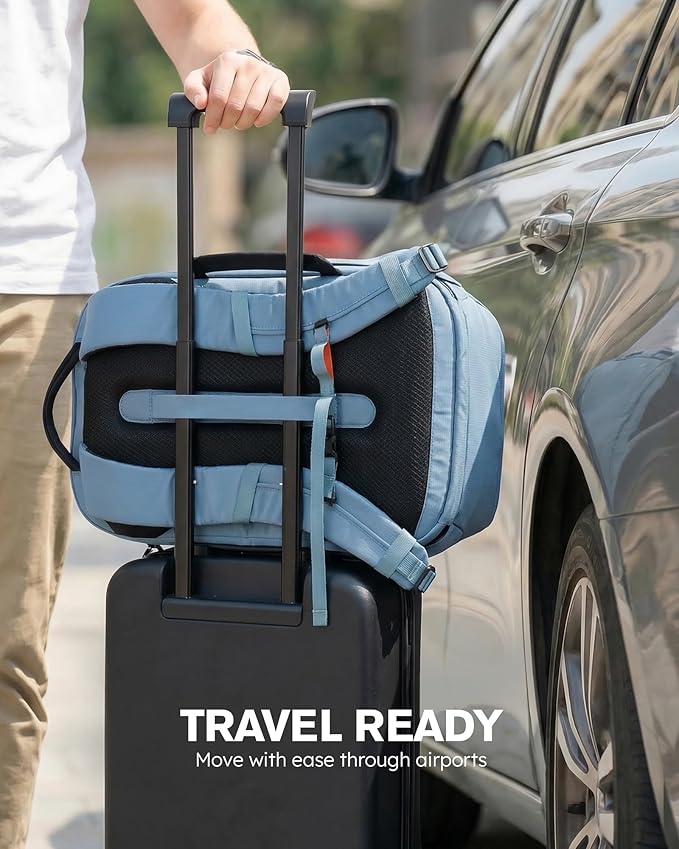 Tolaccea Travel Laptop Backpack 32L, TSA Friendly Flight Approved Computer Work Business Bag, Water-resistant Carry on Luggage, Durable Casual Daypack College Rucksack for Men Women