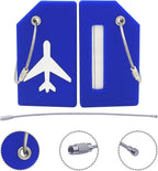 Silicone Luggage Tag with Name ID Card Perfect to Quickly Spot Luggage Suitcase
