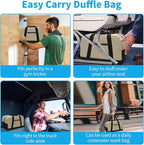 Apenze Small Gym Bag 14 inch lightweight Carry On Mini Duffel Bag for Travel Sport - Camel